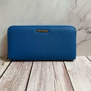 Olivia + Joy Vibrant Blue Wallet with Gold Accents
